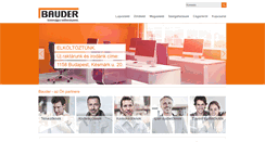 Desktop Screenshot of bauder.hu